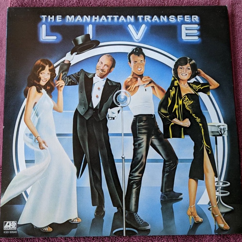Near Mint Vintage Vinyl LP – The Manhattan Transfer L I V E –  © 1978